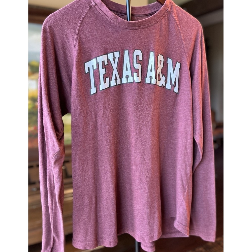 Rivalry Threads Texas A&M Aggies Maroon Long Sleeve Shirt Size L